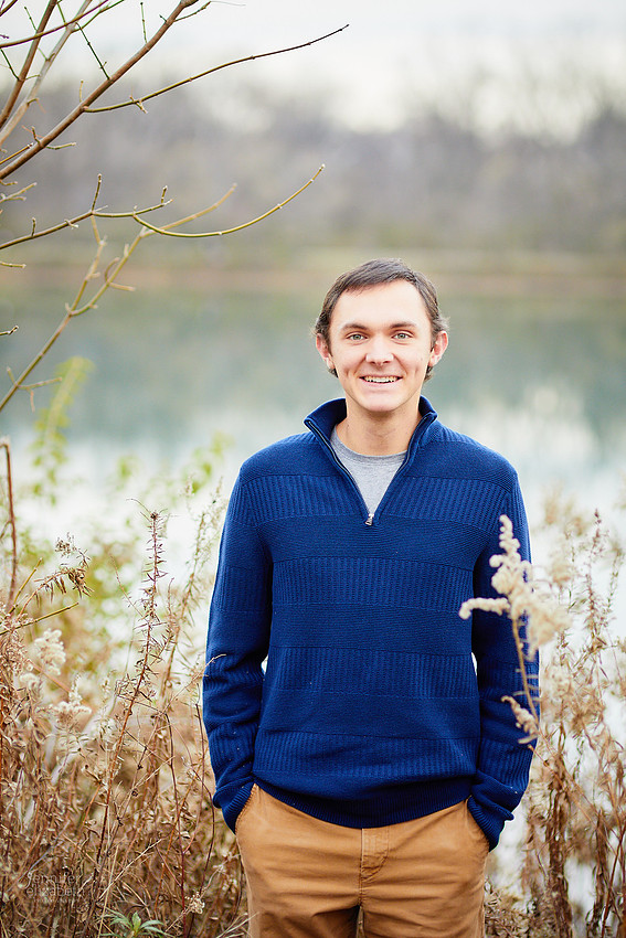 Nate: Senior Portrait Session in Antrim Park, Columbus