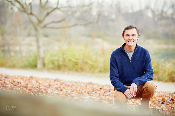 Nate: Senior Portrait Session in Antrim Park, Columbus