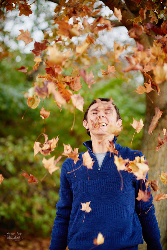 Nate: Senior Portrait Session in Antrim Park, Columbus