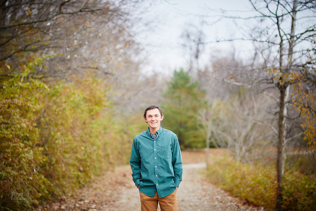 Nate: Senior Portrait Session in Antrim Park, Columbus