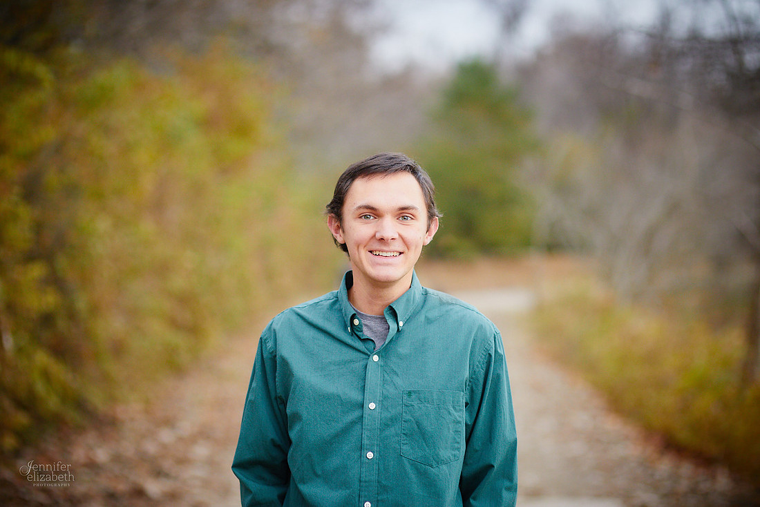 Nate: Senior Portrait Session in Antrim Park, Columbus