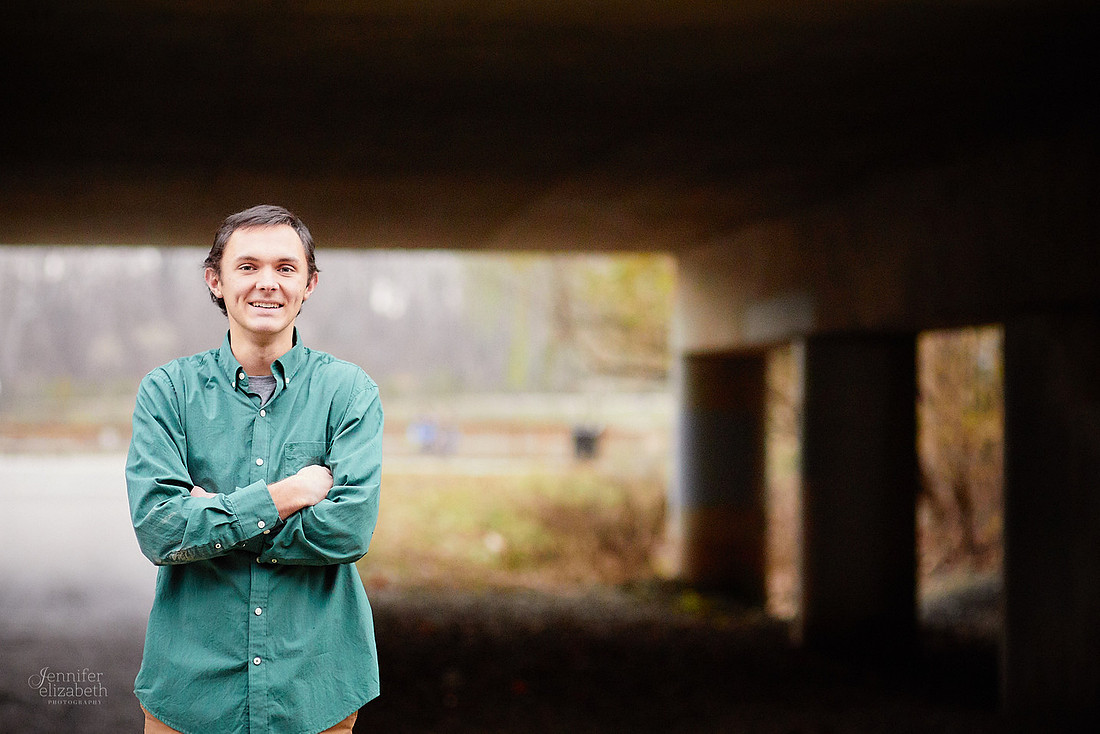 Nate: Senior Portrait Session in Antrim Park, Columbus
