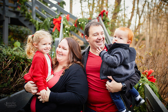 The D Family: Holiday Portrait Session in Chagrin Falls