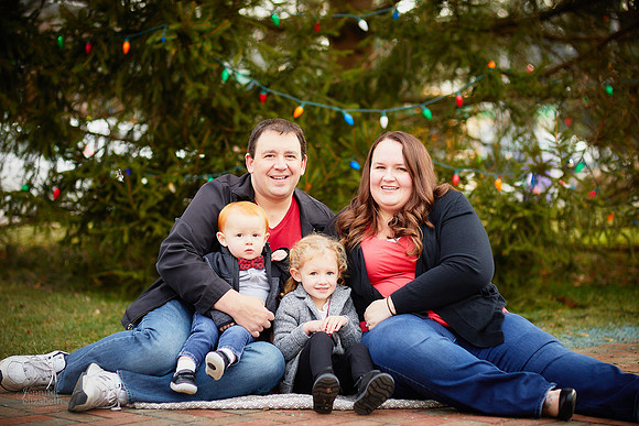 The D Family: Holiday Portrait Session in Chagrin Falls