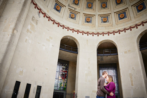 Mary & Nate: Engagement at The Ohio State University in Columbus