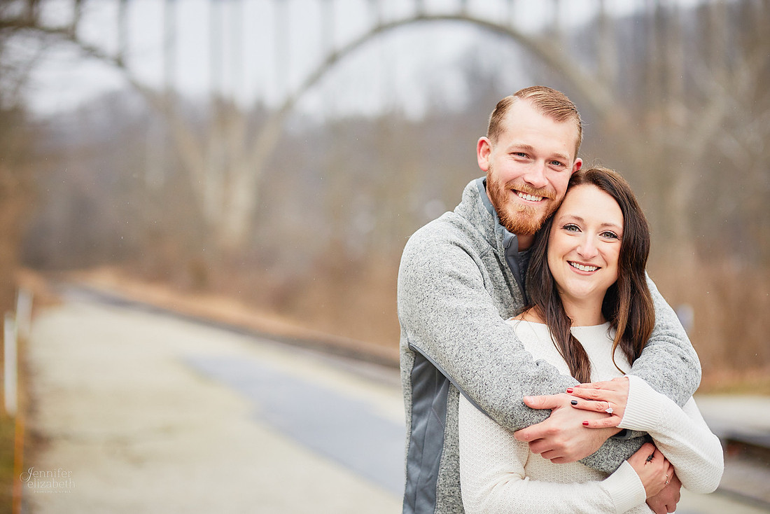 Janelle & Josh: Engagement Session in Brecksville Reservation