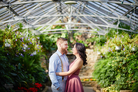 Stephanie & Garrick: Engagement at Rockefeller Park Greenhouse