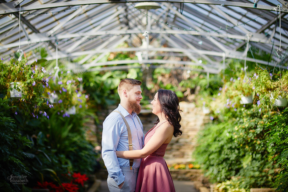 Stephanie & Garrick: Engagement at Rockefeller Park Greenhouse