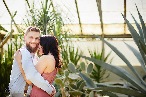 Stephanie & Garrick: Engagement at Rockefeller Park Greenhouse