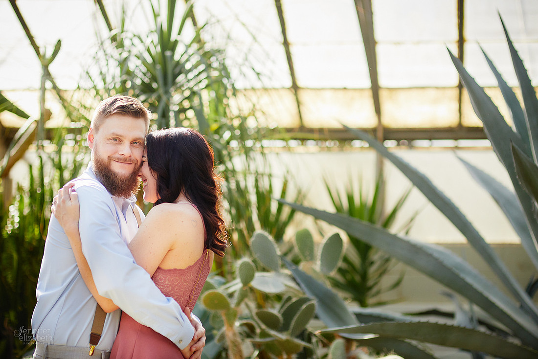 Stephanie & Garrick: Engagement at Rockefeller Park Greenhouse