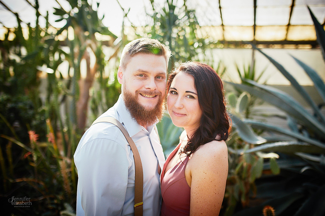 Stephanie & Garrick: Engagement at Rockefeller Park Greenhouse