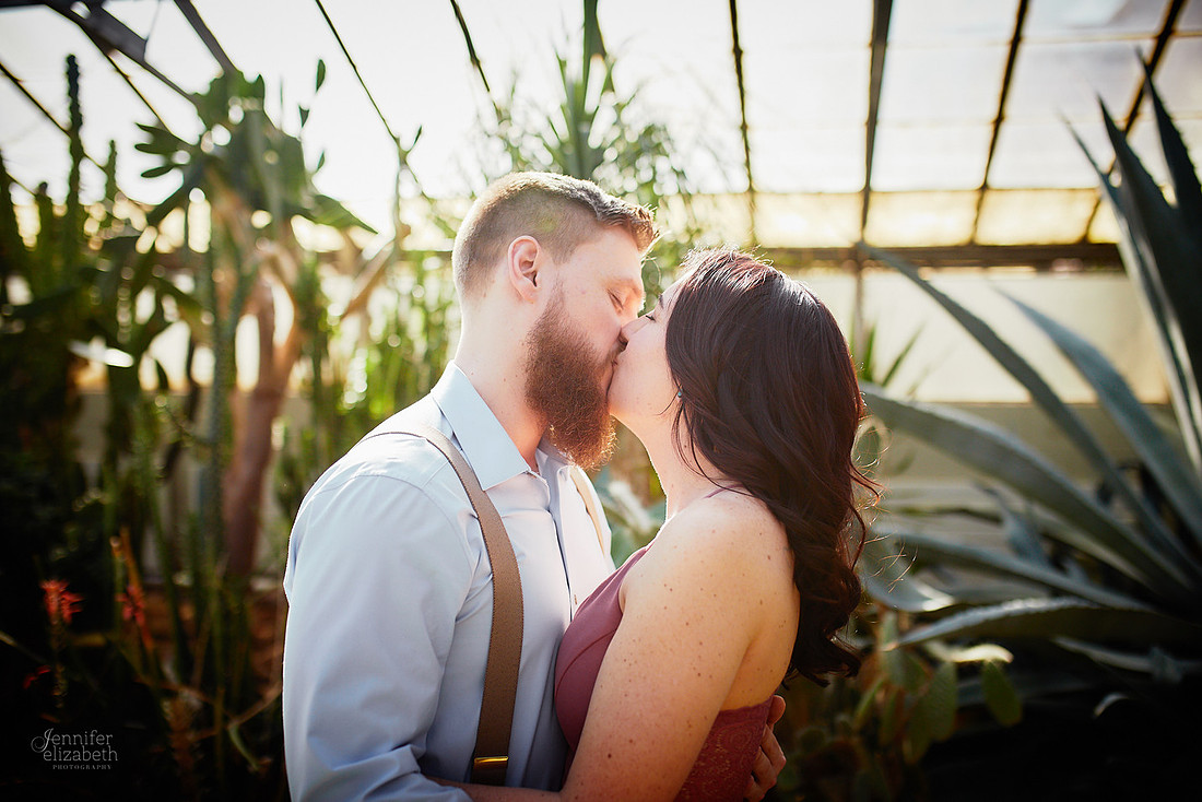 Stephanie & Garrick: Engagement at Rockefeller Park Greenhouse