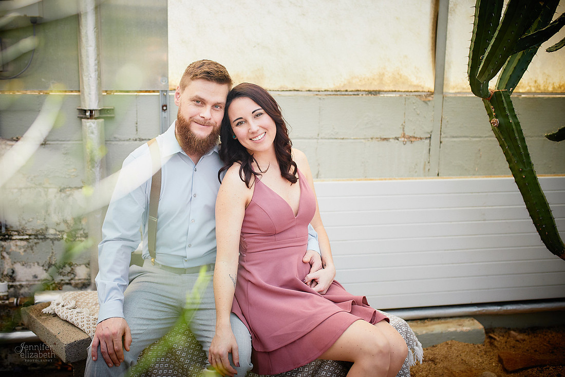Stephanie & Garrick: Engagement at Rockefeller Park Greenhouse