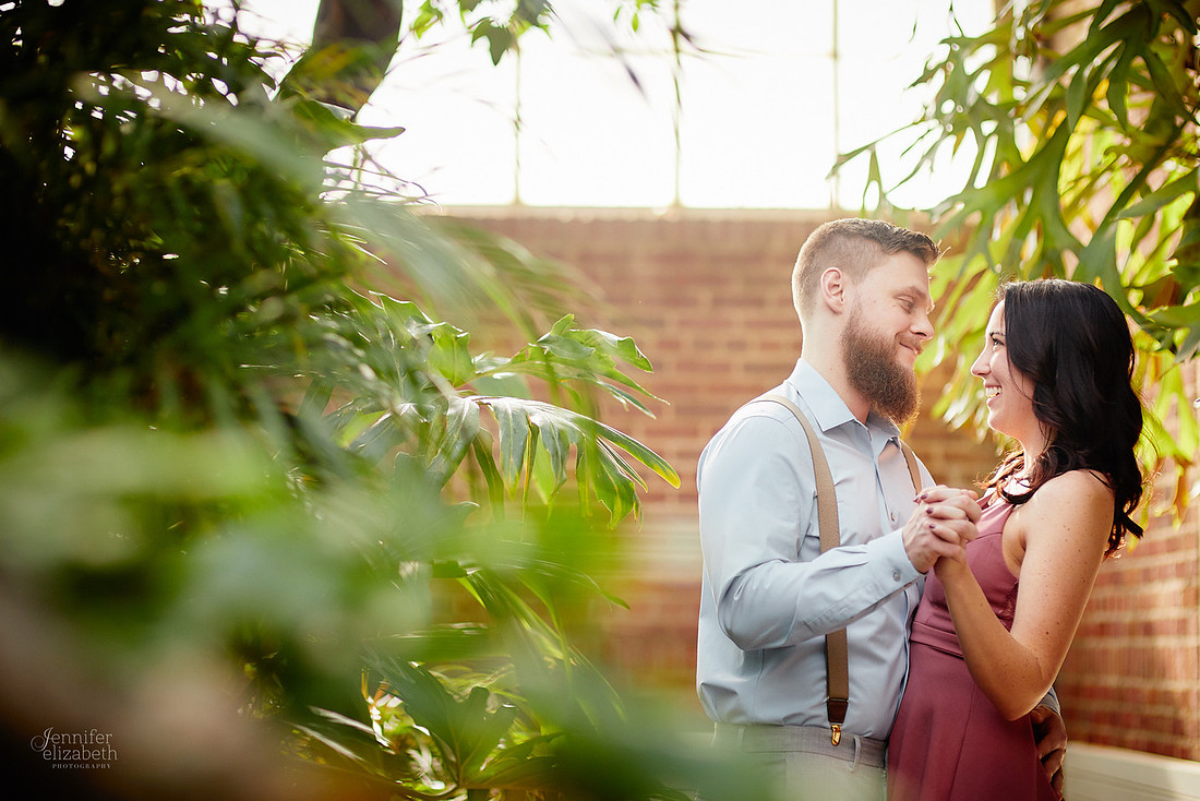 Stephanie & Garrick: Engagement at Rockefeller Park Greenhouse