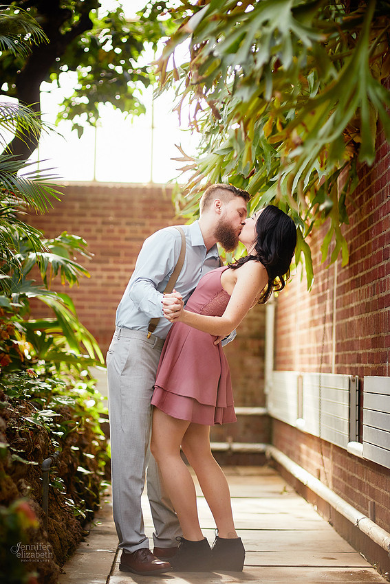 Stephanie & Garrick: Engagement at Rockefeller Park Greenhouse
