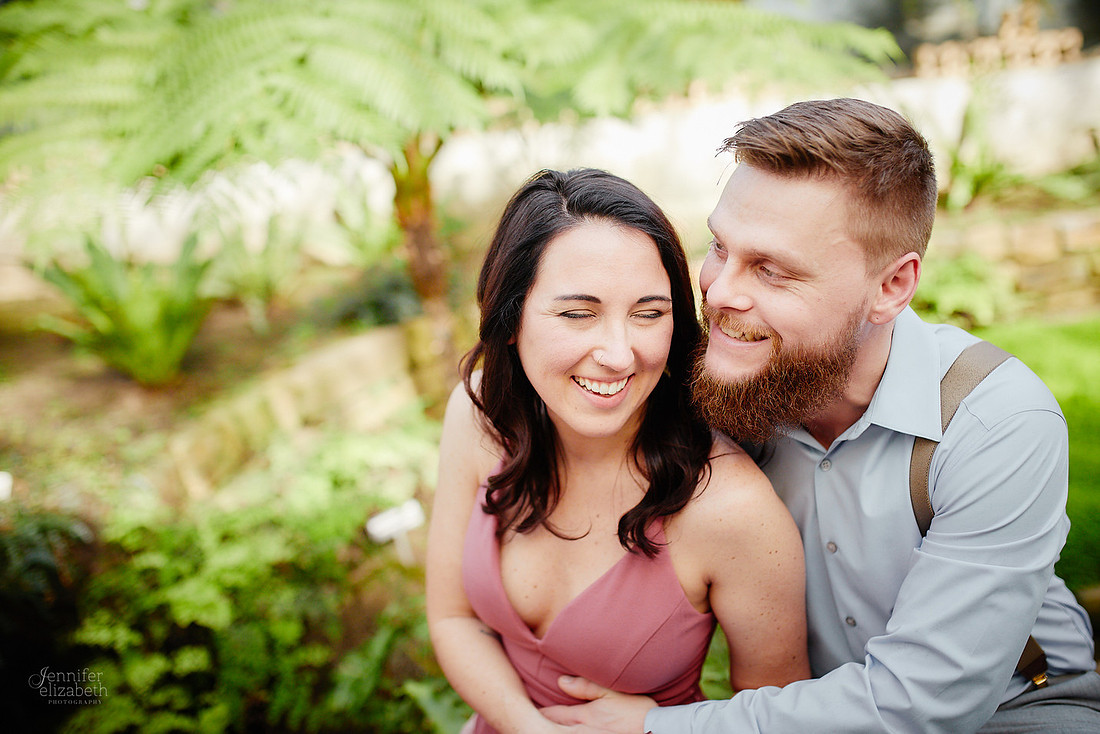 Stephanie & Garrick: Engagement at Rockefeller Park Greenhouse