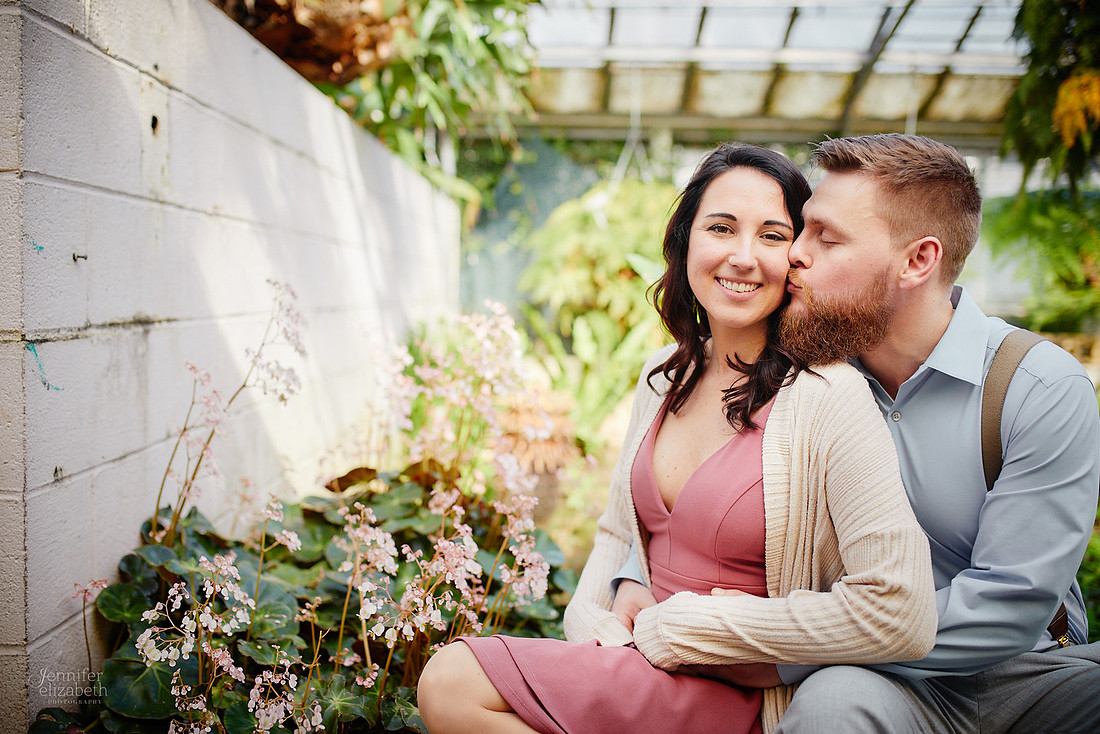 Stephanie & Garrick: Engagement at Rockefeller Park Greenhouse
