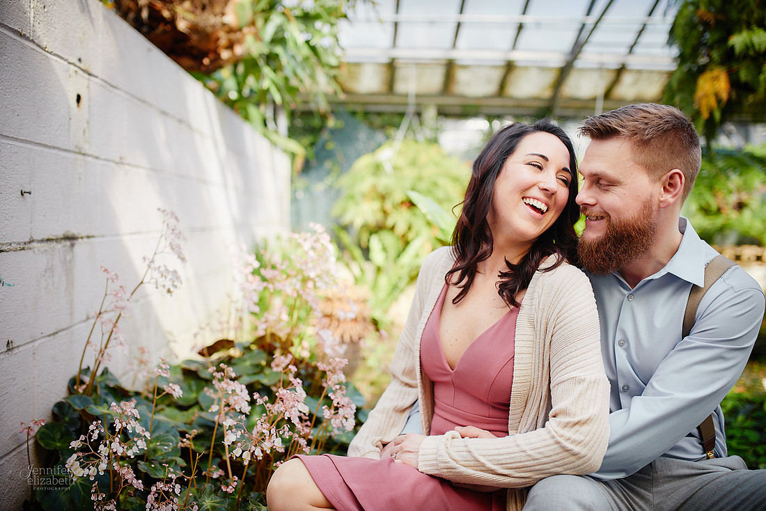 Stephanie & Garrick: Engagement at Rockefeller Park Greenhouse