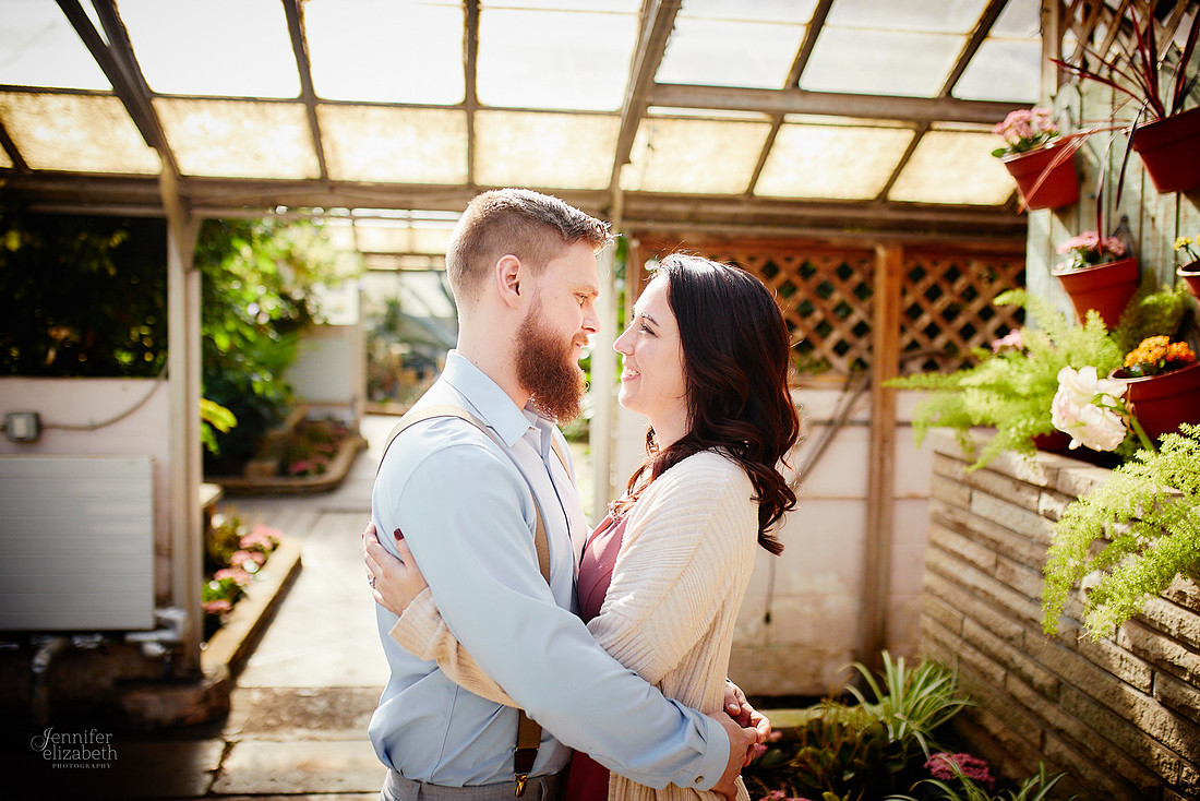 Stephanie & Garrick: Engagement at Rockefeller Park Greenhouse