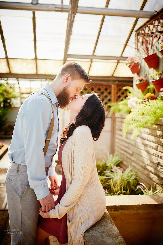 Stephanie & Garrick: Engagement at Rockefeller Park Greenhouse