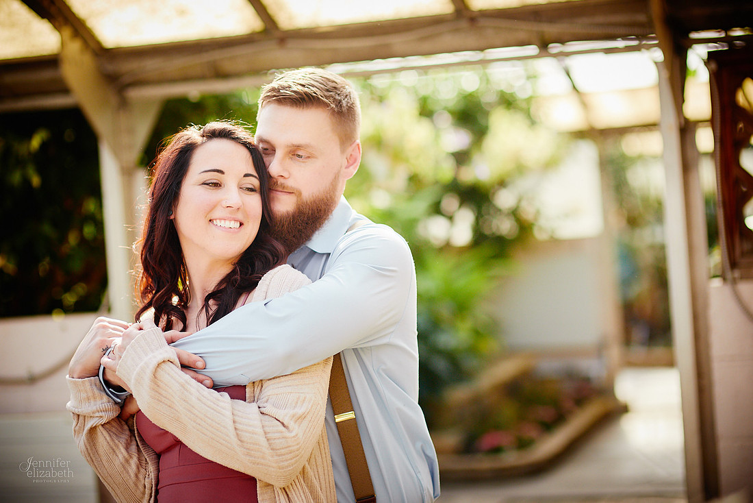 Stephanie & Garrick: Engagement at Rockefeller Park Greenhouse
