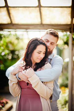 Stephanie & Garrick: Engagement at Rockefeller Park Greenhouse