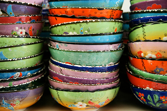 Ceramic Bowls in Cappadocia, Turkey
