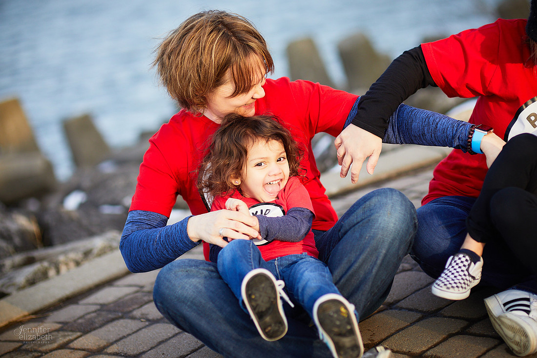 The S/J Family: Portrait Session at Lakewood Park in Cleveland