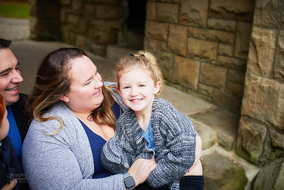 The D Family: Portrait Session at Squire’s Castle in North Chagrin Reservation