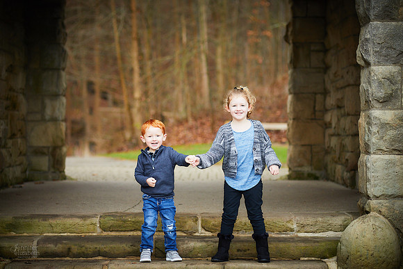 The D Family: Portrait Session at Squire’s Castle in North Chagrin Reservation