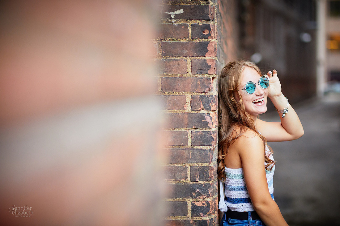 Analyse: Senior Portrait Session at The Arcade and East Fourth Street