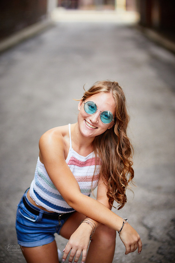 Analyse: Senior Portrait Session at The Arcade and East Fourth Street
