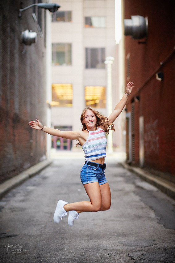 Analyse: Senior Portrait Session at The Arcade and East Fourth Street