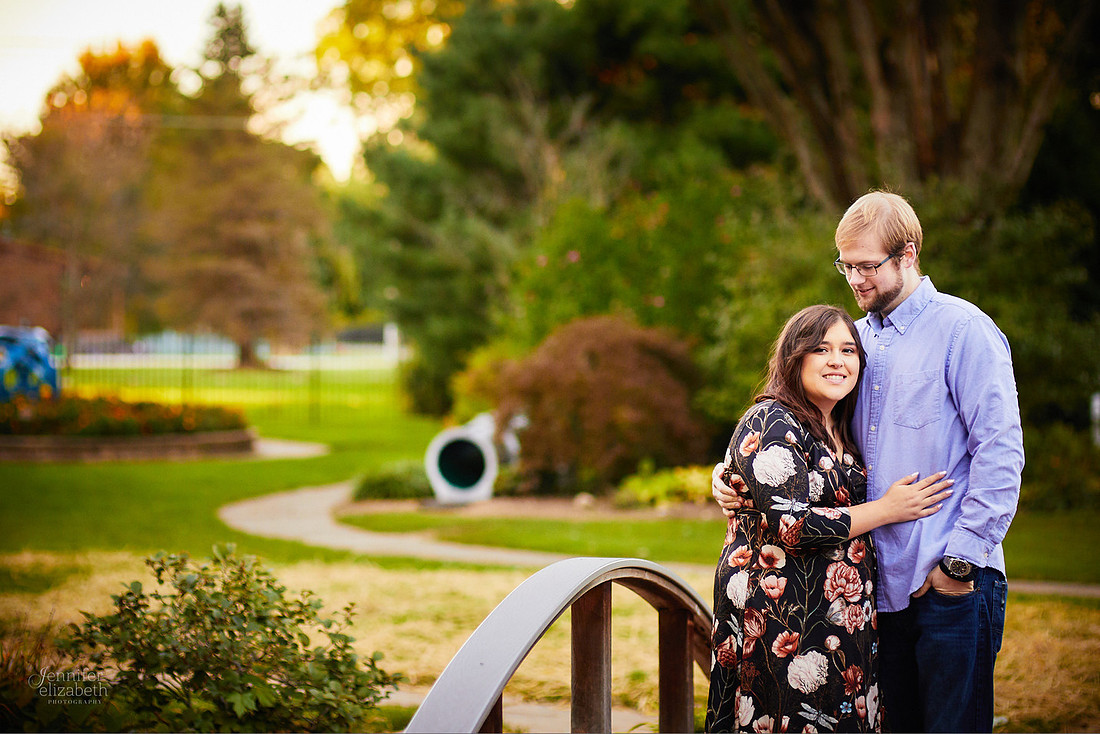 Seleste & Mark: Engagement Session at Schoepfle Gardens