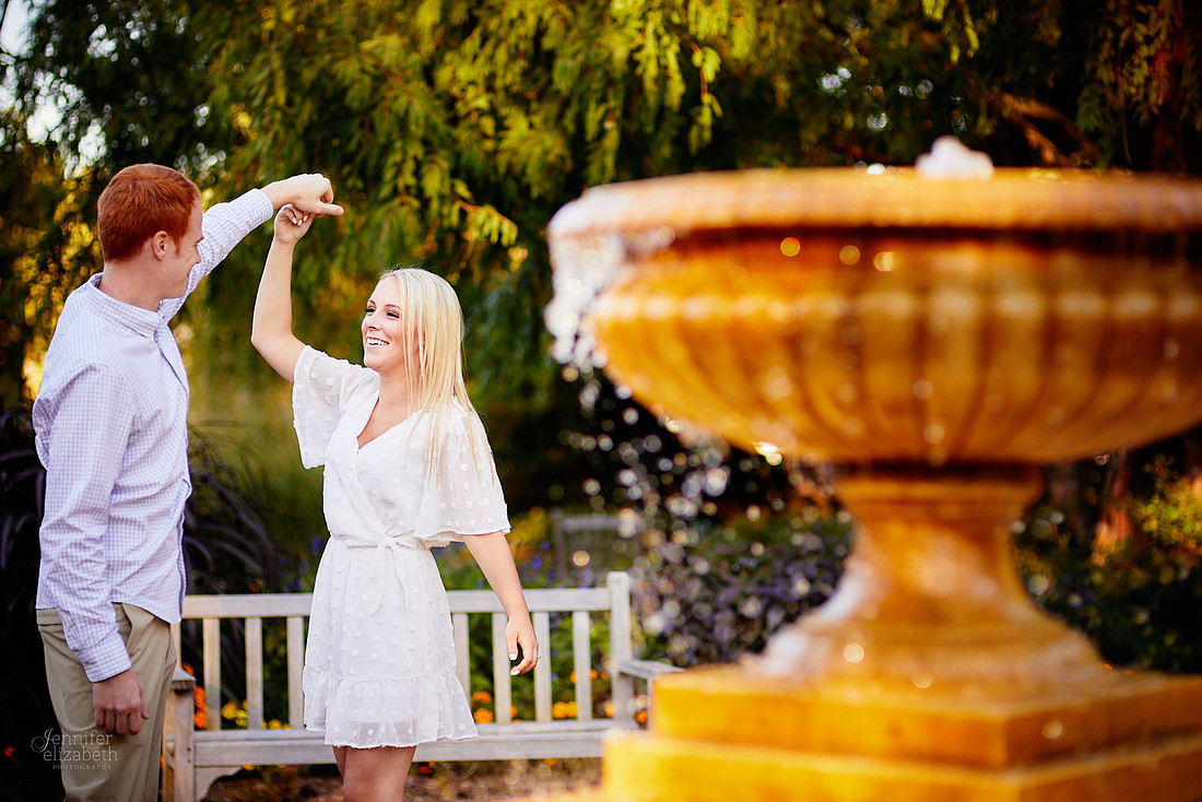 Erica & Grant: Engagement Session at Kingwood Center Gardens