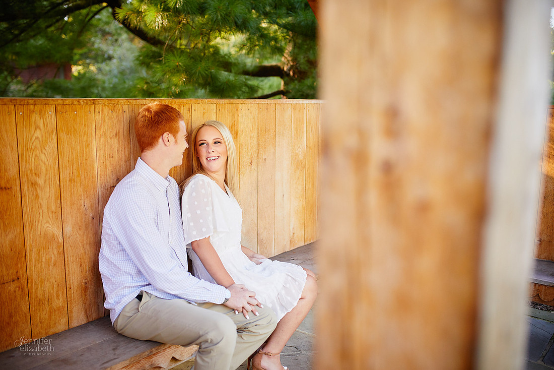 Erica & Grant: Engagement Session at Kingwood Center Gardens