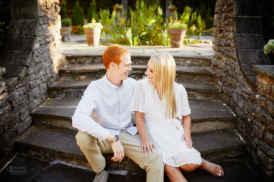 Erica & Grant: Engagement Session at Kingwood Center Gardens