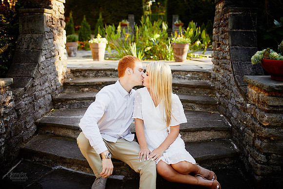 Erica & Grant: Engagement Session at Kingwood Center Gardens