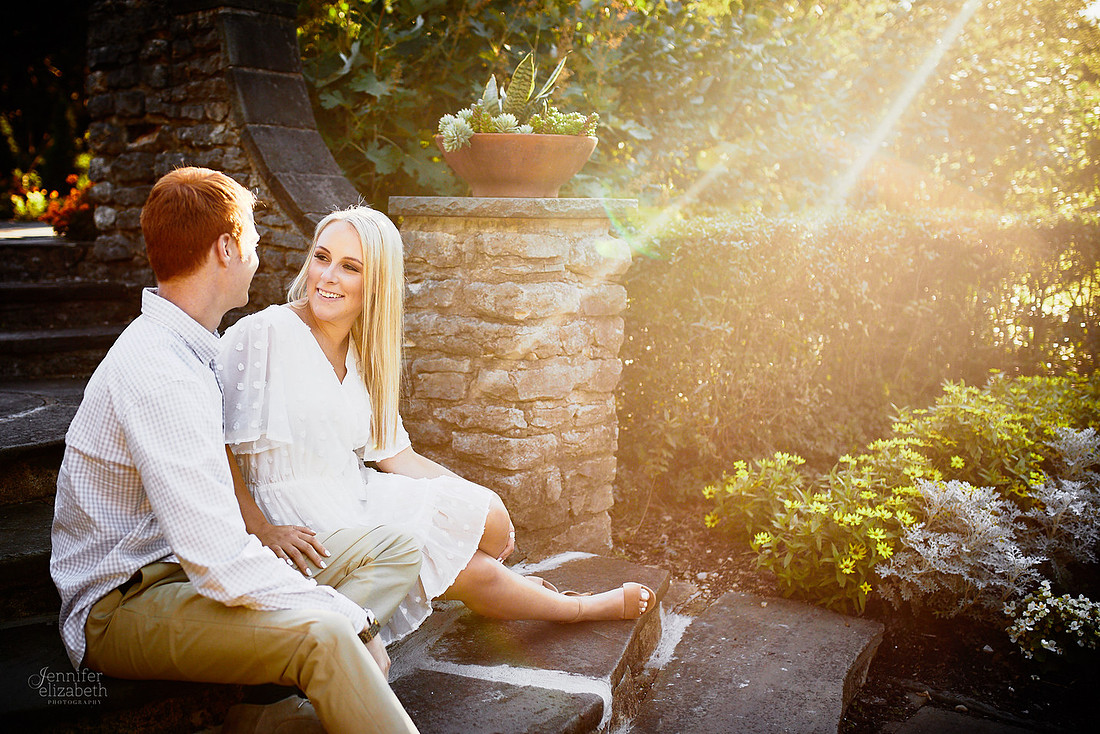 Erica & Grant: Engagement Session at Kingwood Center Gardens