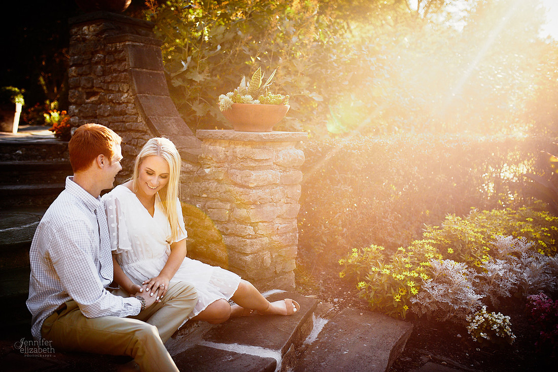 Erica & Grant: Engagement Session at Kingwood Center Gardens