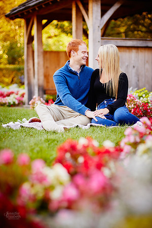 Erica & Grant: Engagement Session at Kingwood Center Gardens