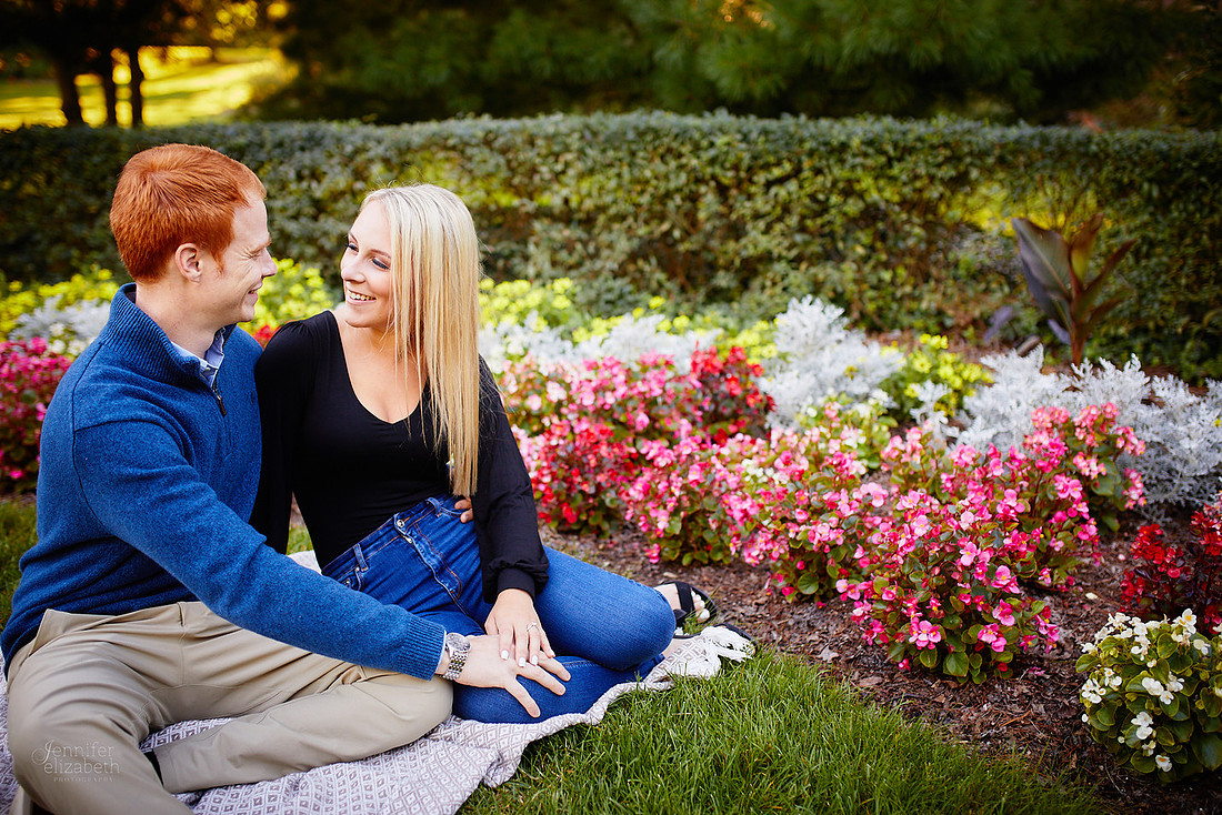 Erica & Grant: Engagement Session at Kingwood Center Gardens