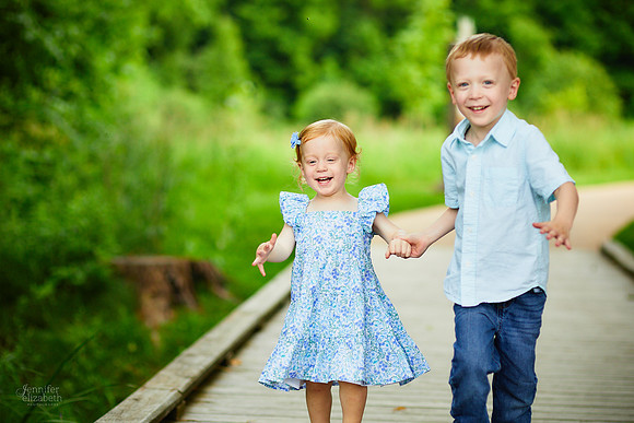 The E Family: Portrait Session at Liberty Ledges Park in Twinsburg