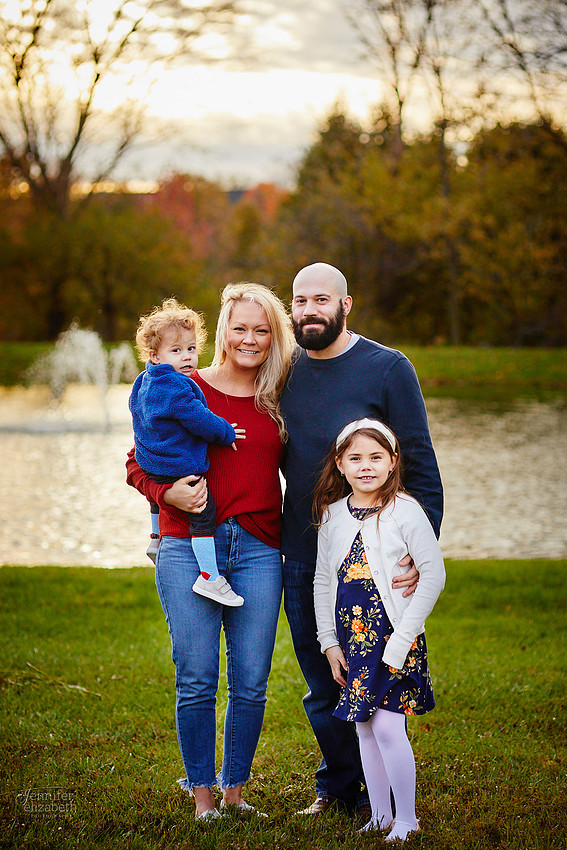 The K Family: Backyard Portrait Session in Hinckley