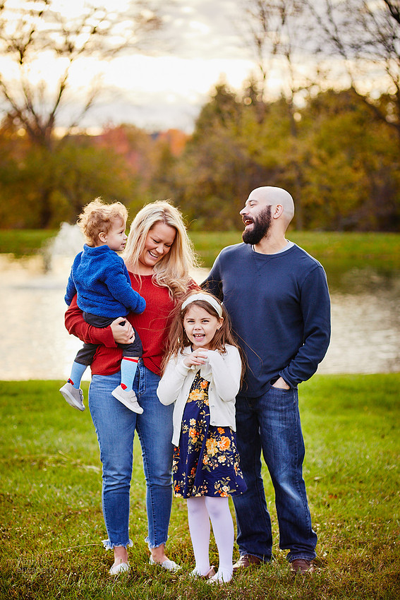 The K Family: Backyard Portrait Session in Hinckley
