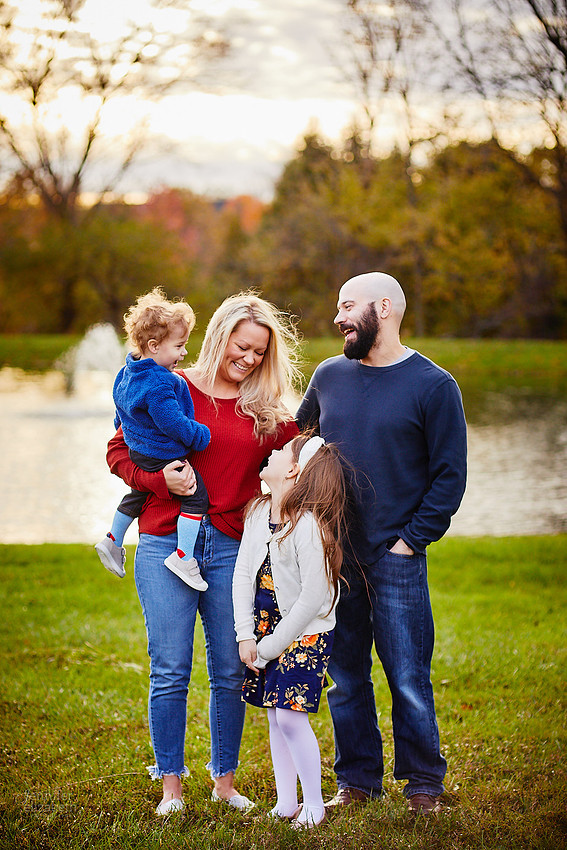 The K Family: Backyard Portrait Session in Hinckley