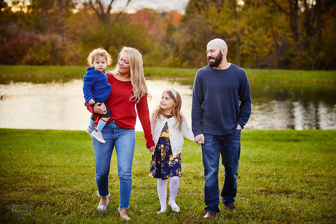 The K Family: Backyard Portrait Session in Hinckley