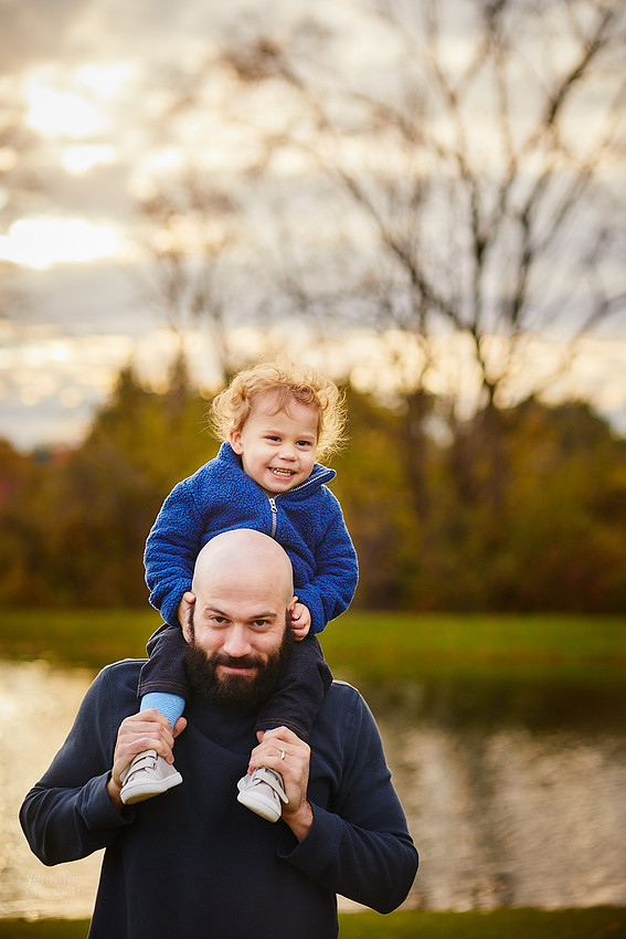 The K Family: Backyard Portrait Session in Hinckley