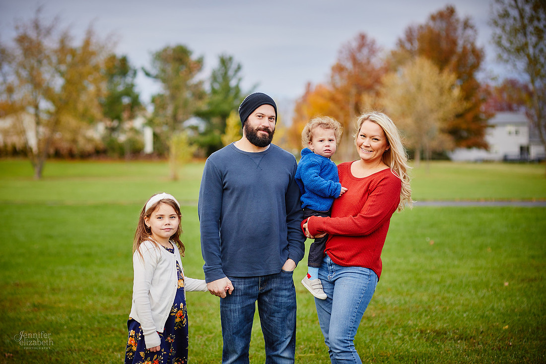 The K Family: Backyard Portrait Session in Hinckley
