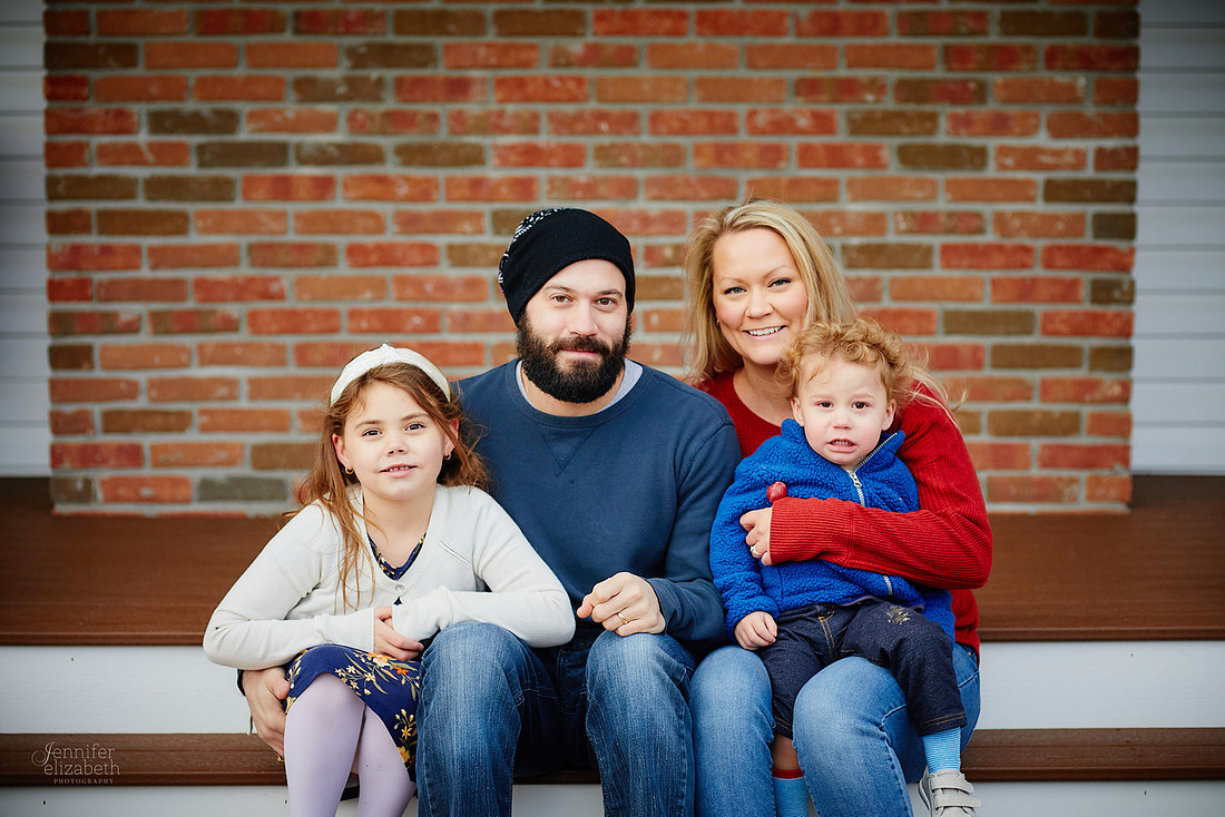 The K Family: Backyard Portrait Session in Hinckley